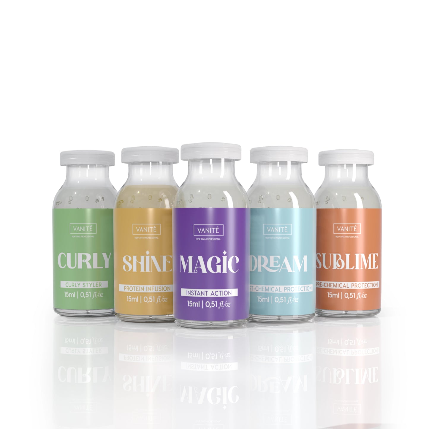 Kit d'ampoules Feelings – 5 ampoules de traitement capillaire professionnel | 5x15ml