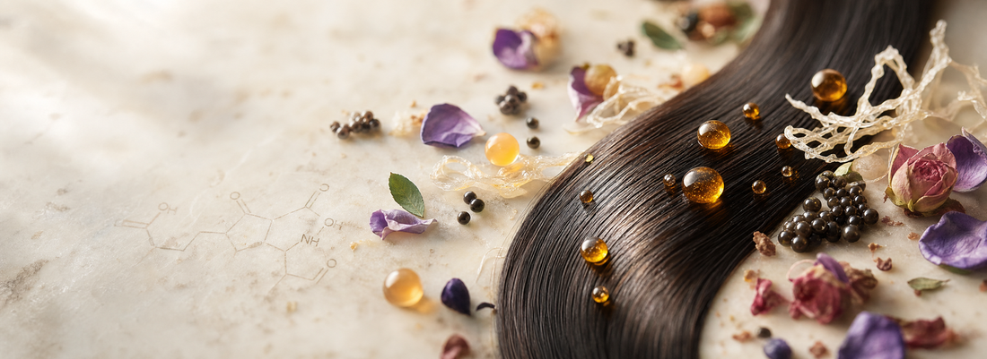 Professional stylist applying a nourishing hair mask for beauty and smooth shiny hair
