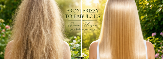 Hair straightening comparison between home and salon