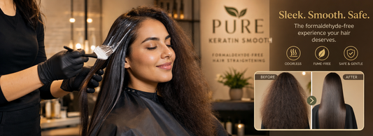 Odor-free hair straightening treatment results