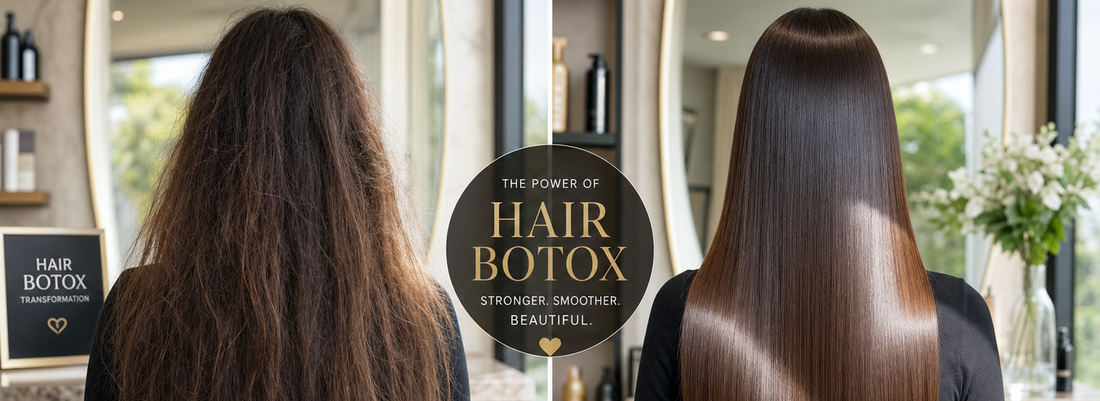 Healthy, shiny hair after Hair Botox treatment