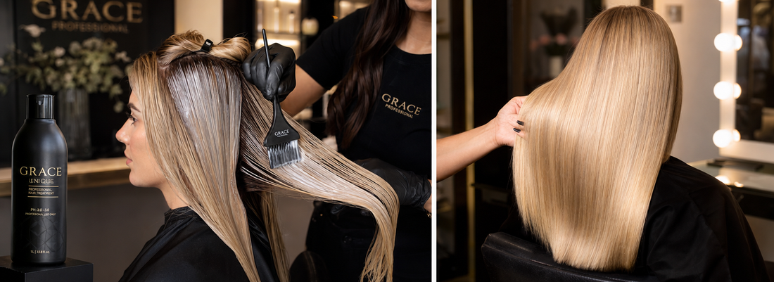 Professional salon hair treatment products