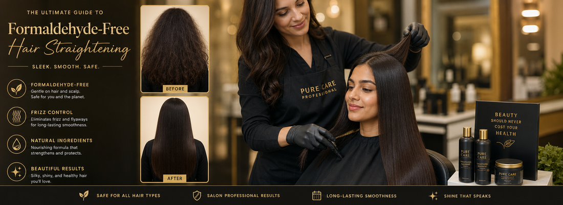 Smooth, shiny hair after using Make Beauty hair treatments