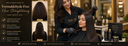 Smooth, shiny hair after using Make Beauty hair treatments