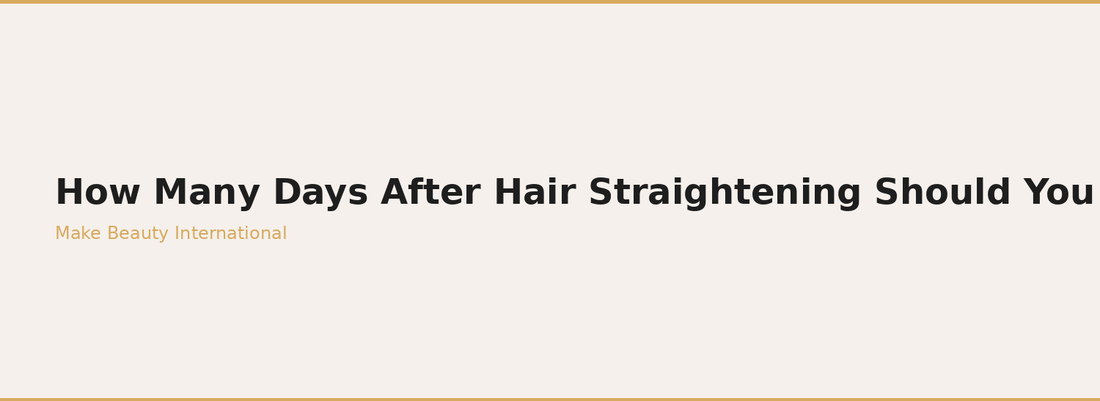 Smooth, straight hair after a professional hair straightening treatment