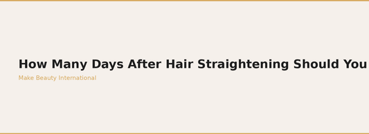 Smooth, straight hair after a professional hair straightening treatment