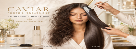 Caviar protein hair treatment products
