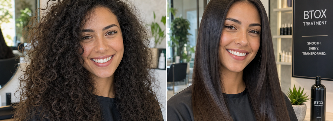 Healthy, shiny hair after hair botox treatment