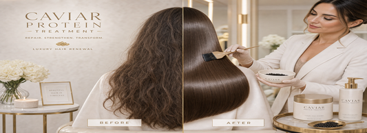 Caviar protein hair treatment for luxurious, healthy hair