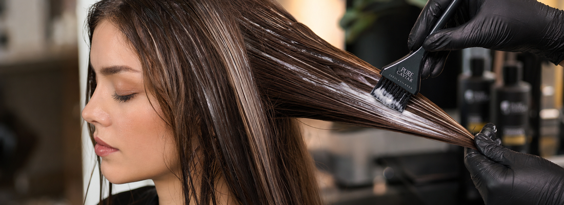 Caviar protein treatment for healthy hair