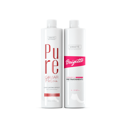 Kit Pure Protein | Semi Definitive Organic and Formaldehyde Free + Brigitte Pre-Treatment Shampoo 1000ml