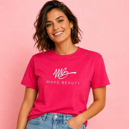 T-shirt rose Make Beauty Signature