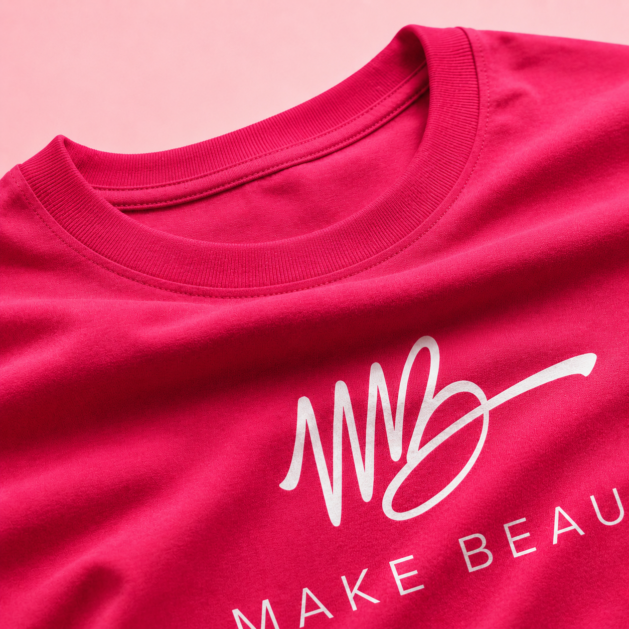 T-shirt rose Make Beauty Signature