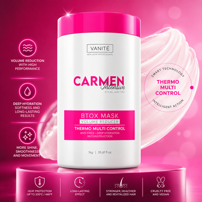 Btox Carmen Intensiv | Volumenreduktion und Hydratation | Für alle Haartypen | 1kg
