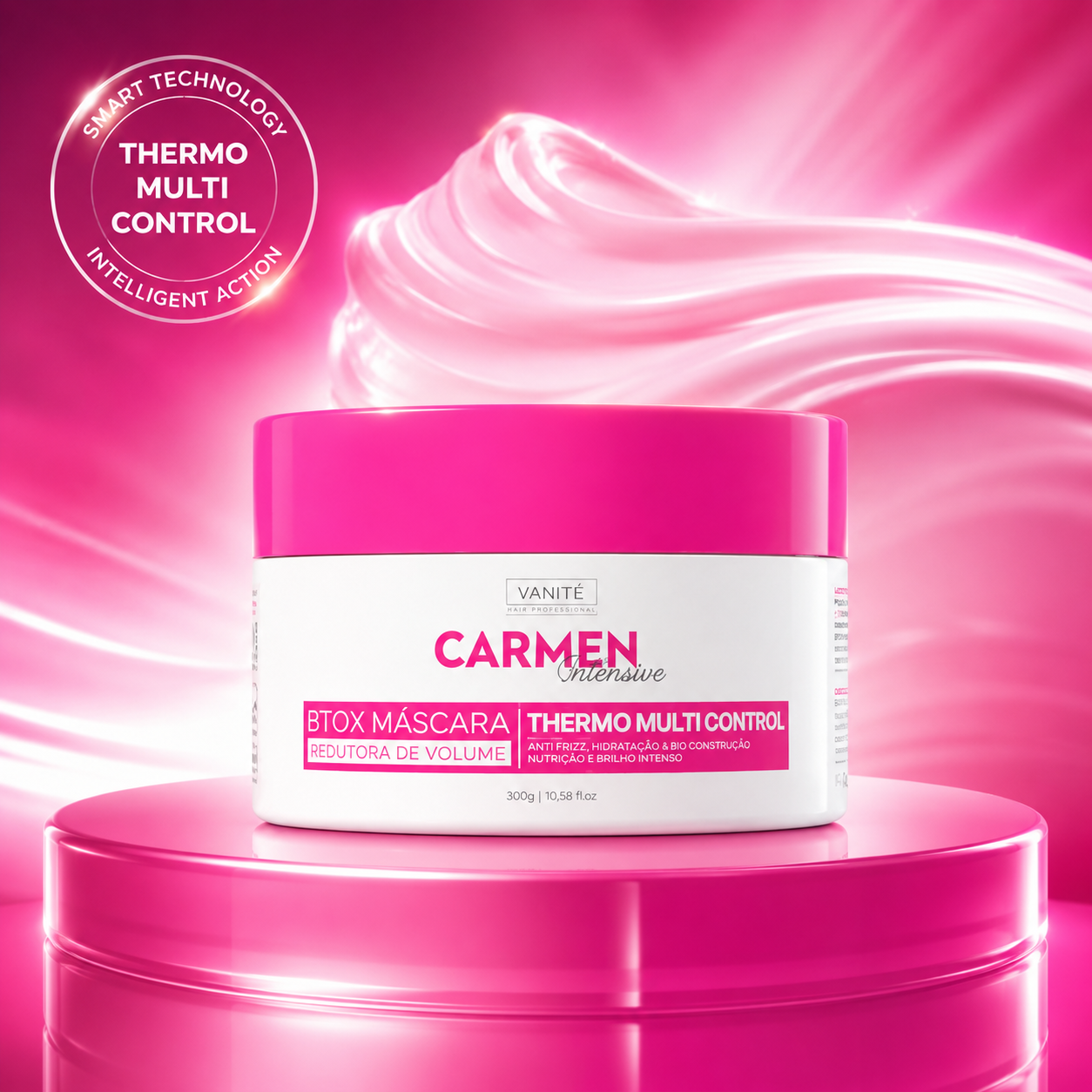 Intensivo Btox Carmen | Redução de Volume e Hidratação | Para todos os tipos de cabelo | 300g