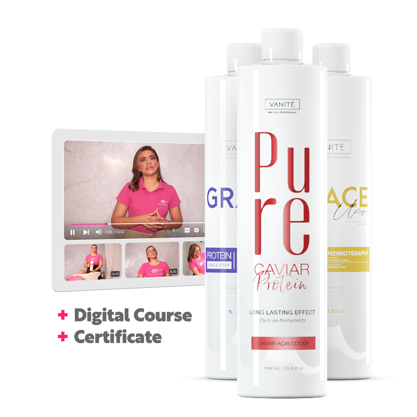 Essential kit (Grace Unique + Grace Violet + Pure Caviar Protein) + digitaalinen pääsykurssi + todistus