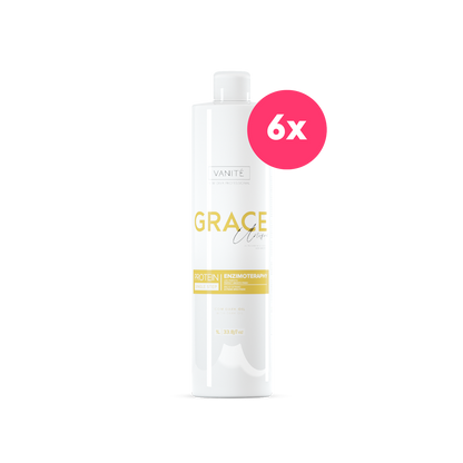 6 units Grace Unique | Straightening Without Odor and Without Burning | For All Hair Types | 1000m