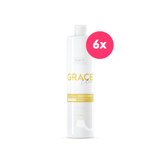 6 units Grace Unique | Straightening Without Odor and Without Burning | For All Hair Types | 1000m