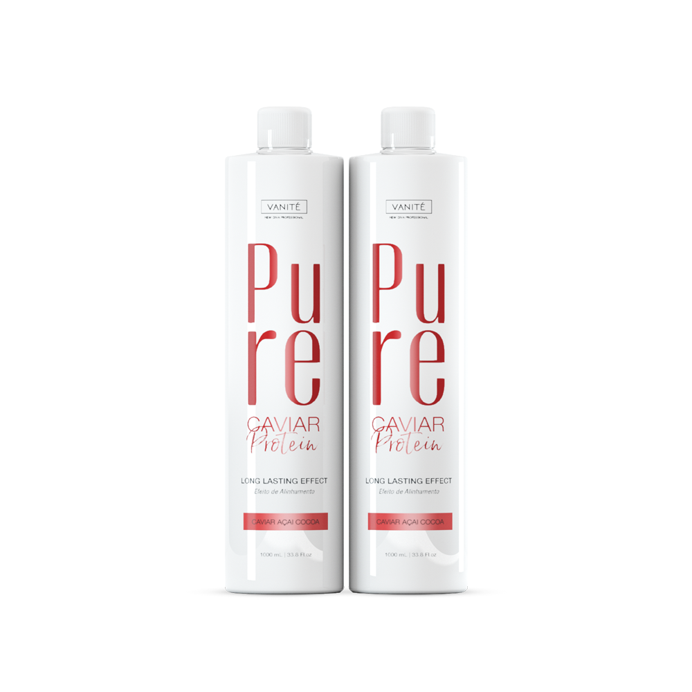 Kit - 2 Units Pure Protein | Semi Definitive Organic and Formaldehyde Free | For All Hair Types | 1000ml