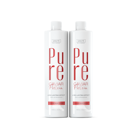 Kit - 2 Units Pure Protein | Semi Definitive Organic and Formaldehyde Free | For All Hair Types | 1000ml