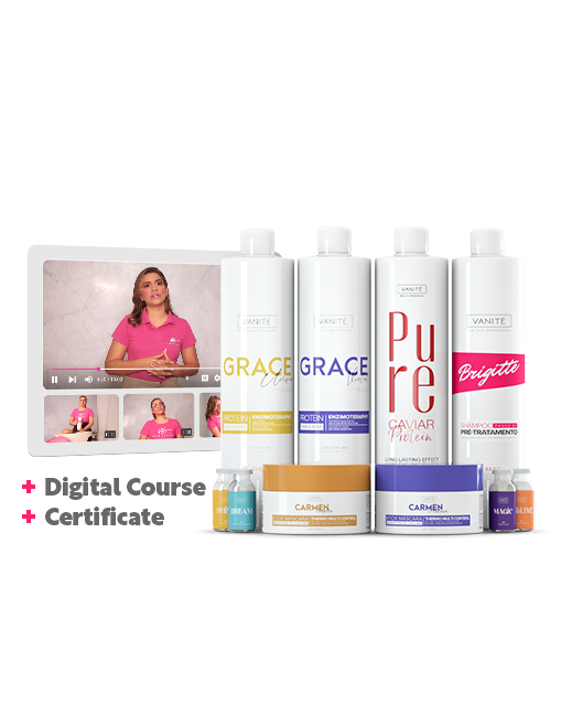 Täydellinen salonkisarja, jossa on Make Beauty + digitaalinen pääsykurssi + todistus