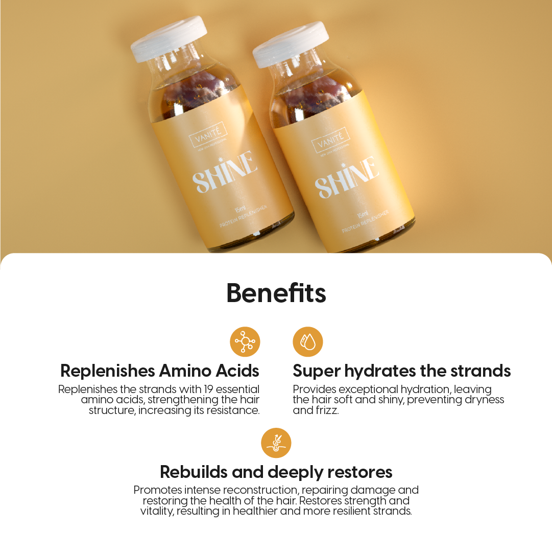 Feelings Shine Ampoule | Reconstruction and Replacement of Amino Acids | For All Hair Types | 15ml