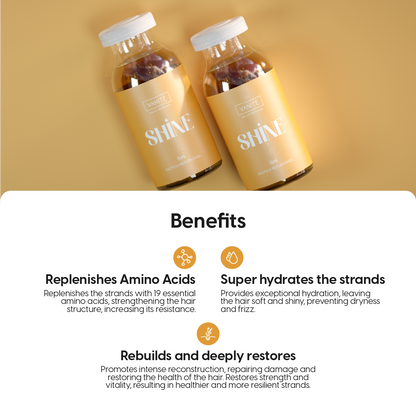 Feelings Shine Ampoule | Reconstruction and Replacement of Amino Acids | For All Hair Types | 15ml