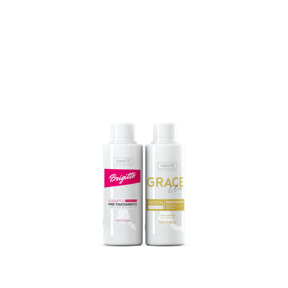 Kit - 1  unit Grace Enzimoteraphy Unique + 1 unit Brigitte Pre-Treatment Shampoo | 100ml