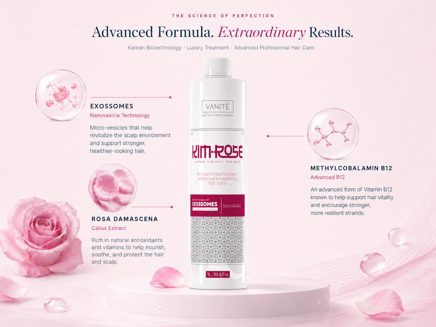 Masque lissant professionnel Kim-Rose Supreme K-Beauty