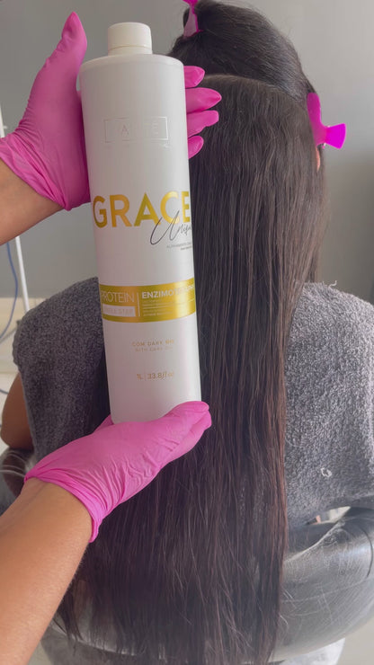 6 units Grace Unique | Straightening Without Odor and Without Burning | For All Hair Types | 1000ml